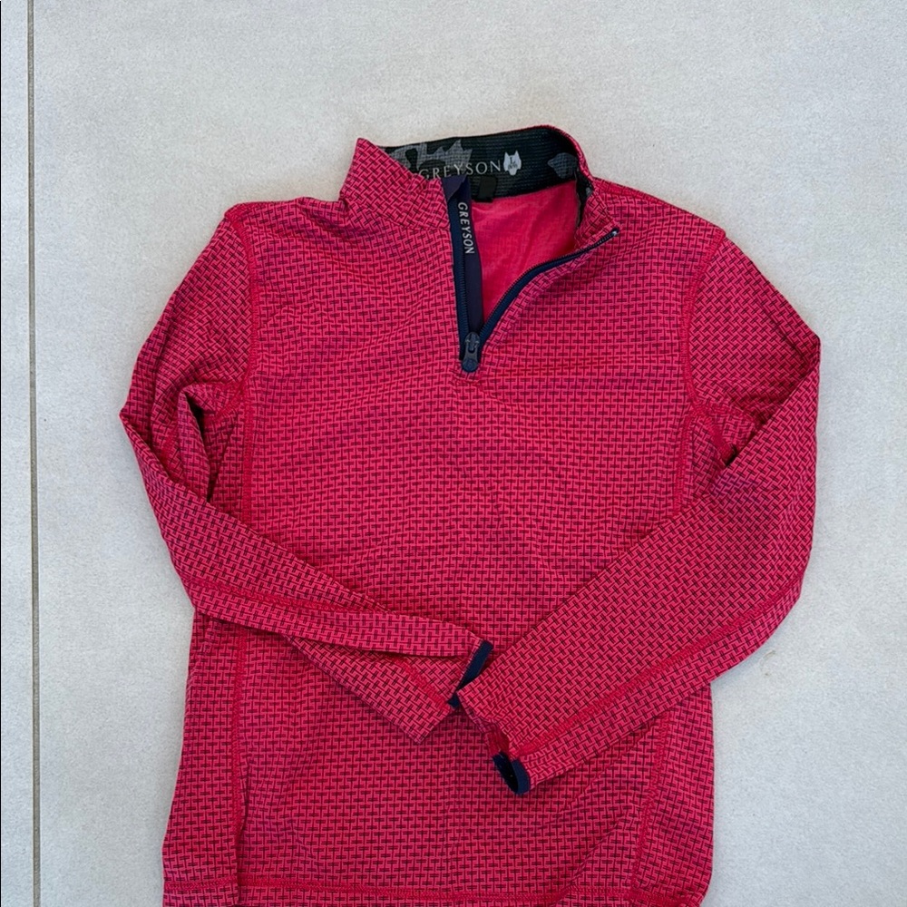 Greyson pups Red Quarter-Zip Pullover